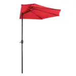 sonnenschirm halbrund rot