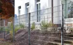doppelstabmattenzaun pfosten | abdeckleiste | zum einbetonieren