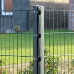 doppelstabmattenzaun eckpfosten | abdeckleiste | zum einbetonieren