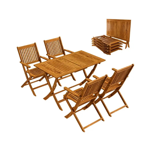 gartenmöbelset gartensitzgruppe komfort 5 tlg akazienholz