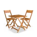 garten sitzgruppe | 3 tlg | akazienholz | klappbar