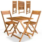 garten sitzgruppe | 3 tlg | akazienholz | klappbar