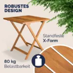 garten sitzgruppe | 3 tlg | akazienholz | klappbar