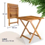 garten sitzgruppe | 3 tlg | akazienholz | klappbar