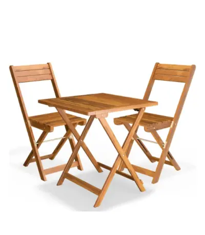 garten sitzgruppe | 3 tlg | akazienholz | klappbar