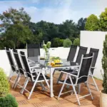 garten sitzgruppe bern 9 tlg silber alu1