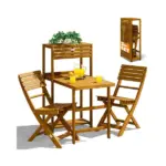 garten sitzgruppe | 3 tlg | akazienholz | klappbar