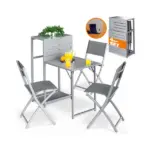 garten sitzgruppe | 3 tlg | akazienholz | klappbar