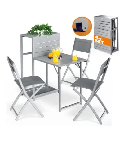garten sitzgruppe | 3 tlg | akazienholz | klappbar