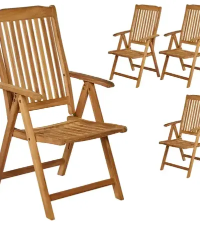 gartenstühle bari | holzstühle | 2,4,6 & 8er set | klappbar