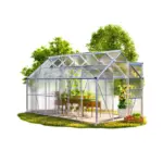 gewächshaus | frühbeet pflanzenhaus | 1 fenster | 190x190x195