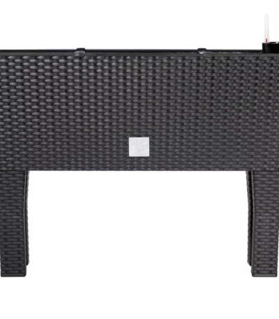 hochbeet polyrattanoptik anthrazit 60x25x46cm
