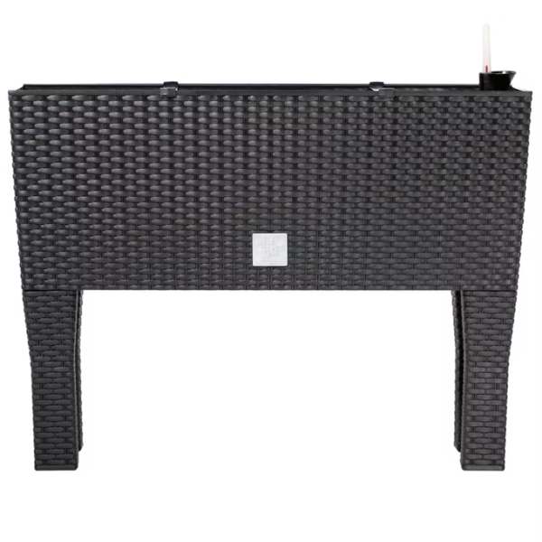 hochbeet polyrattanoptik anthrazit 60x25x46cm