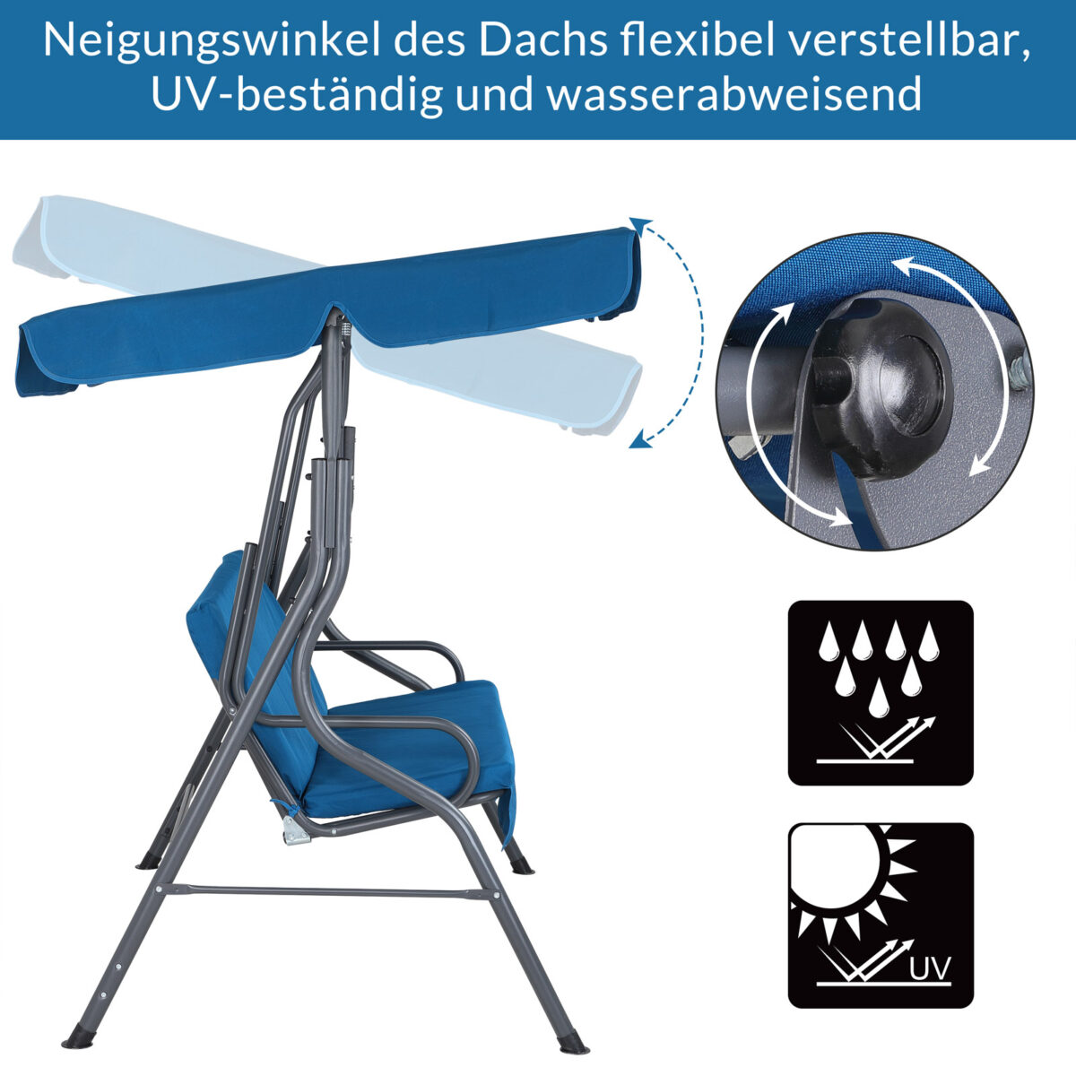 hollywoodschaukel atlantik blau mit sonnendach (kopie)