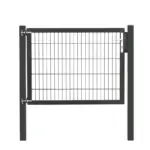 doppelstabmattenzaun tor | industrie toranlage | komplettset