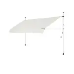 klemmmarkise balkon | 150cm breit | versch. farben