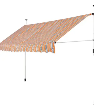klemmmarkise orange schwarz weiß