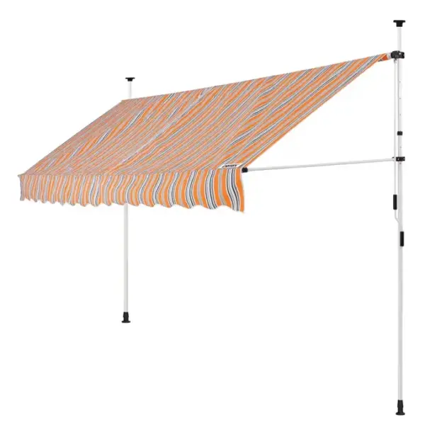 klemmmarkise orange schwarz weiß