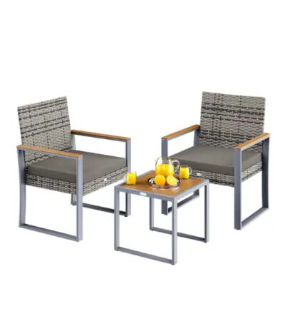 garten sitzgruppe | 3 tlg | akazienholz | klappbar