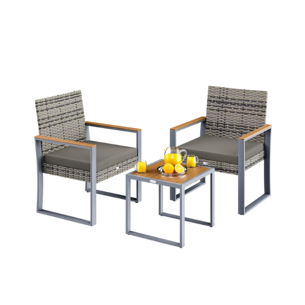 garten sitzgruppe | 3 tlg | akazienholz | klappbar