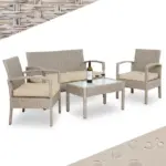 polyrattan gartenmöbel set 4 tlg vers. varianten