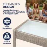 polyrattan gartenmöbel set 4 tlg vers. varianten