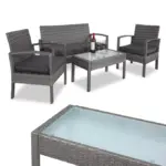 polyrattan gartenmöbel set 4 tlg vers. varianten