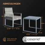 polyrattan gartensitzgruppe 3 tlg versch. farben & materialien