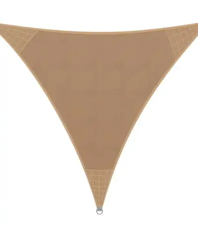 sonnensegel hdpe | 3x3x3m | dreieck | sand