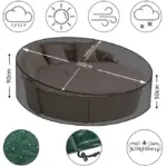 abdeckung sonneninsel grün Ø188cm