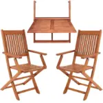 garten sitzgruppe klappbar 3 tlg akazienholz fsc® zertifiziert (kopie)