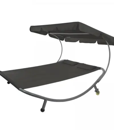 doppelliege palma schwarz