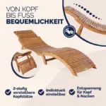 faltbare sonnenliege akazienholz zertifiziert