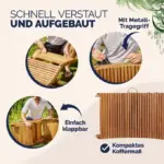 faltbare sonnenliege akazienholz zertifiziert