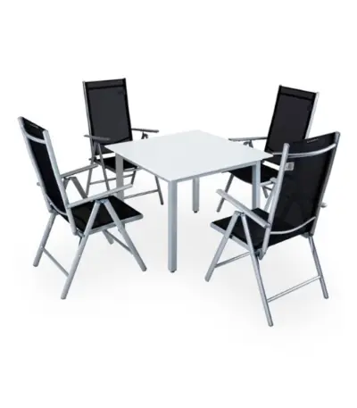 polyrattan eck modul havanna weiß/grau | einzelstück