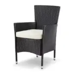 balkonset 3 tlg in polyrattan inkl. sitzauflagen