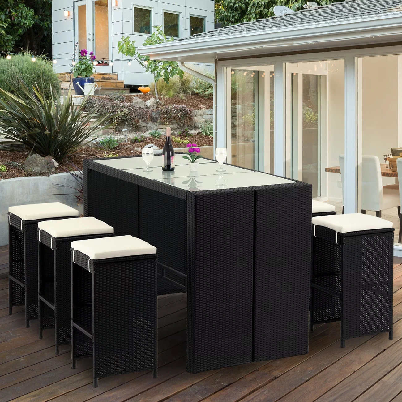 polyrattan bar set rio 7 tlg schwarz 5