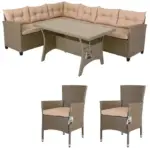 polyrattan ecklounge lissabon creme beige