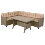 polyrattan ecklounge porto creme beige