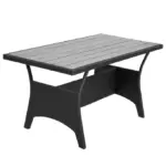polyrattan ecklounge porto detail schwarz creme