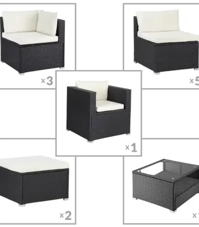 polyrattan ecklounge xxxl detail2