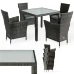 polyrattan gartenmöbel bali 9 tlg schwarz (kopie)