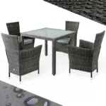 polyrattan gartenmöbel bali 9 tlg schwarz (kopie)
