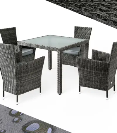 polyrattan gartenmöbel bali 9 tlg schwarz (kopie)