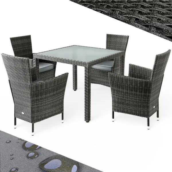 polyrattan gartenmöbel bali 9 tlg schwarz (kopie)