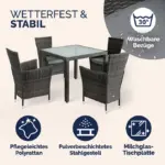 polyrattan gartenmöbel bali 9 tlg schwarz (kopie)
