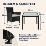 polyrattan garten sitzgruppe bali 5 tlg schwarz5
