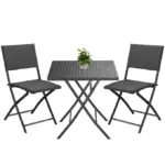 polyrattan garten sitzgruppe schwarz 3 tlg