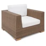 polyrattan sessel havanna | versch. farben | inkl. sitzkissen