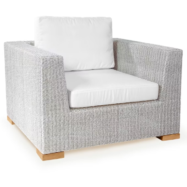 polyrattan sessel havanna | versch. farben | inkl. sitzkissen